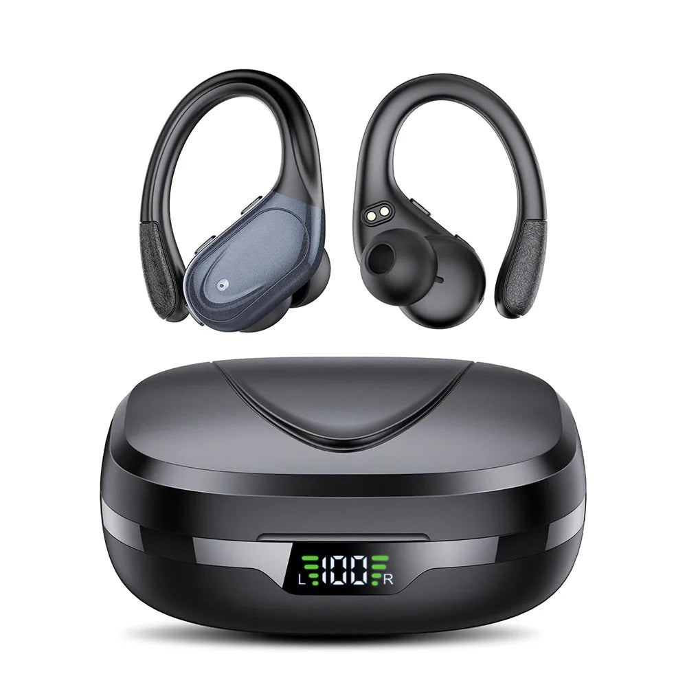 Ear buds Wireless Earbuds Bluetooth 5.3 Headphones 75hrs Playtime with Digital Display Sports Wireless Headphones with Earhook