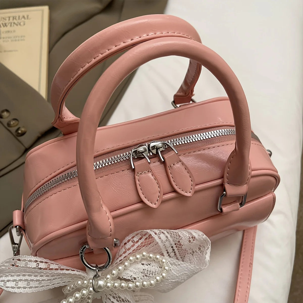 Ladies Crossbody Bag Fashion Everything Popular Casual Sweet Lace Ballet Style Design Sense of Spring and Summer New Shoulder Ba