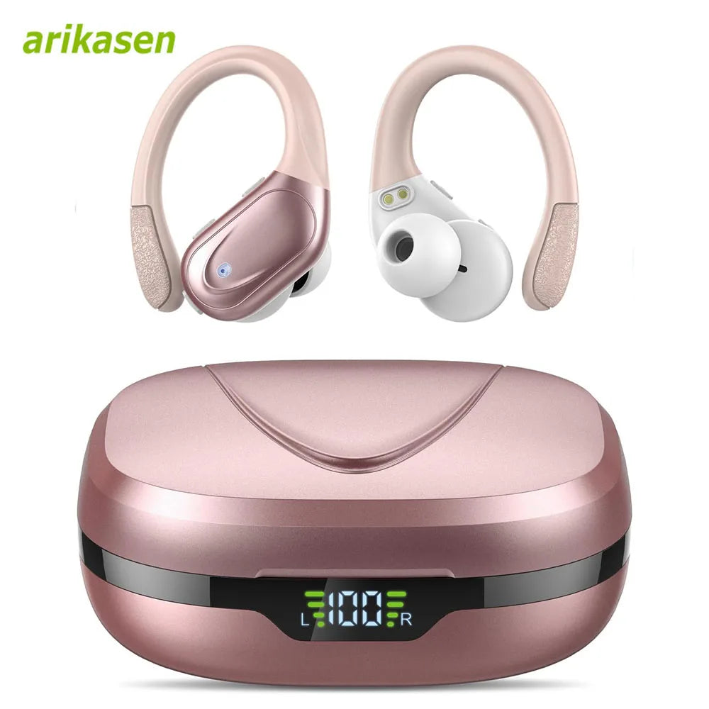Ear buds Wireless Earbuds Bluetooth 5.3 Headphones 75hrs Playtime with Digital Display Sports Wireless Headphones with Earhook